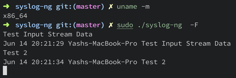 stdin() input tested on macOS (x86)